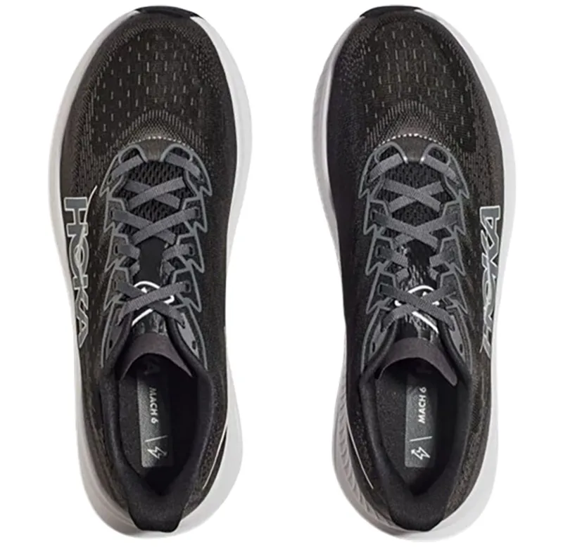 Hoka One One Women's Mach 6 Black/White-6