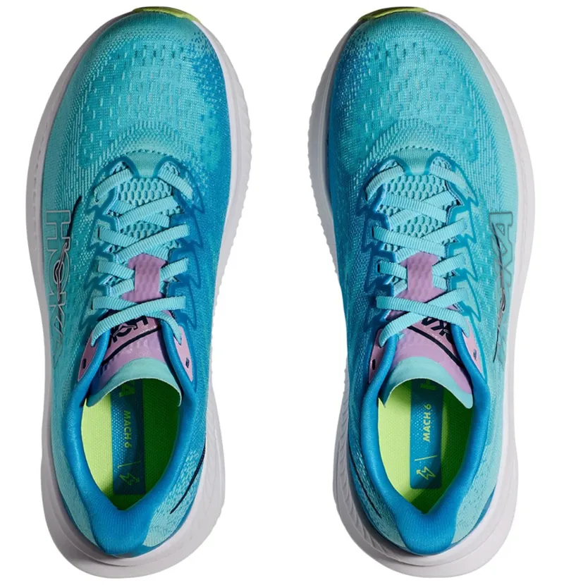Hoka One One Women's Mach 6 Cloudless/Waterpark-6
