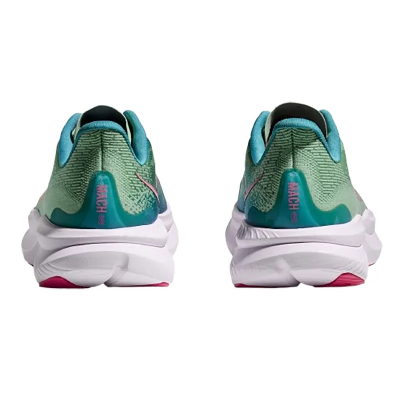 Hoka One One Women's Mach 6 Jadeite/Alpine Blue-5