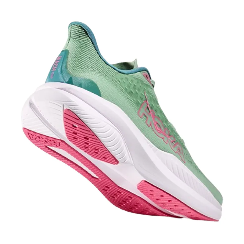 Hoka One One Women's Mach 6 Jadeite/Alpine Blue-4