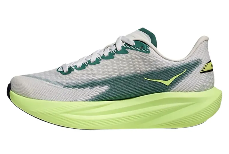 Hoka One One Women's Mach 7 Frost/Neon Yuzu-1