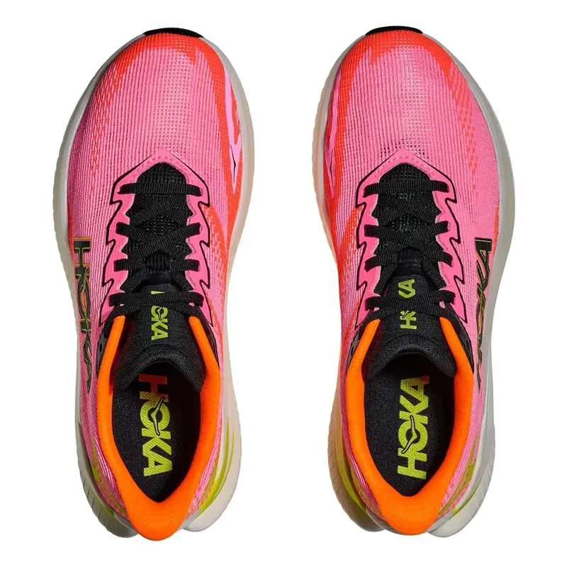Hoka One One Women's Mach X 3 Neon Rose/Neon Tangerine-6
