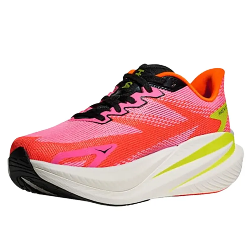 Hoka One One Women's Mach X 3 Neon Rose/Neon Tangerine-3