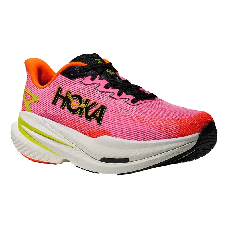 Hoka One One Women's Mach X 3 Neon Rose/Neon Tangerine-2