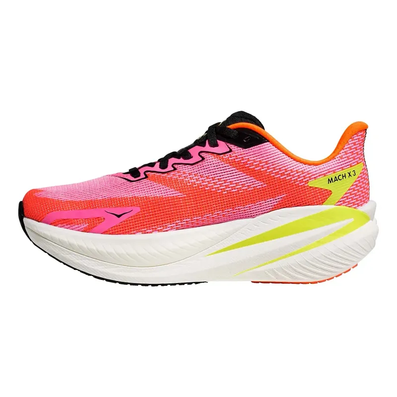 Hoka One One Women's Mach X 3 Neon Rose/Neon Tangerine-1
