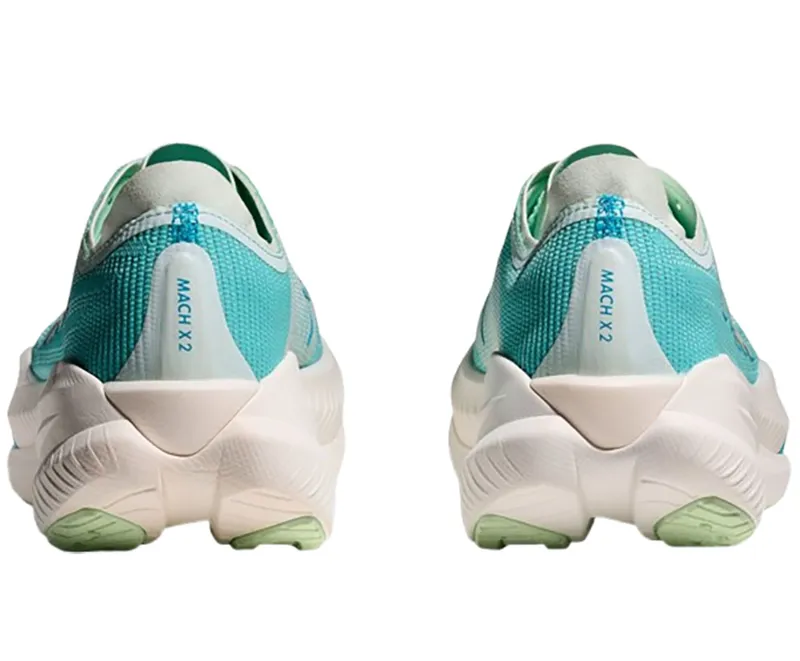 Hoka One One Women's Mach X2 Snow Melt/Blue Spark-5