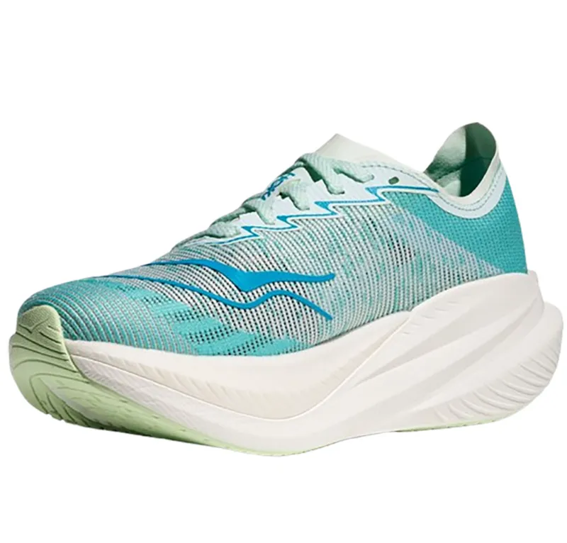 Hoka One One Women's Mach X2 Snow Melt/Blue Spark-3
