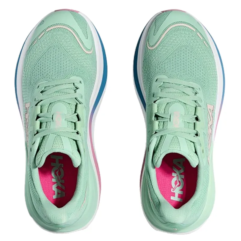 Hoka One One Women's Skyward X Jadeite/Dried Rose-6