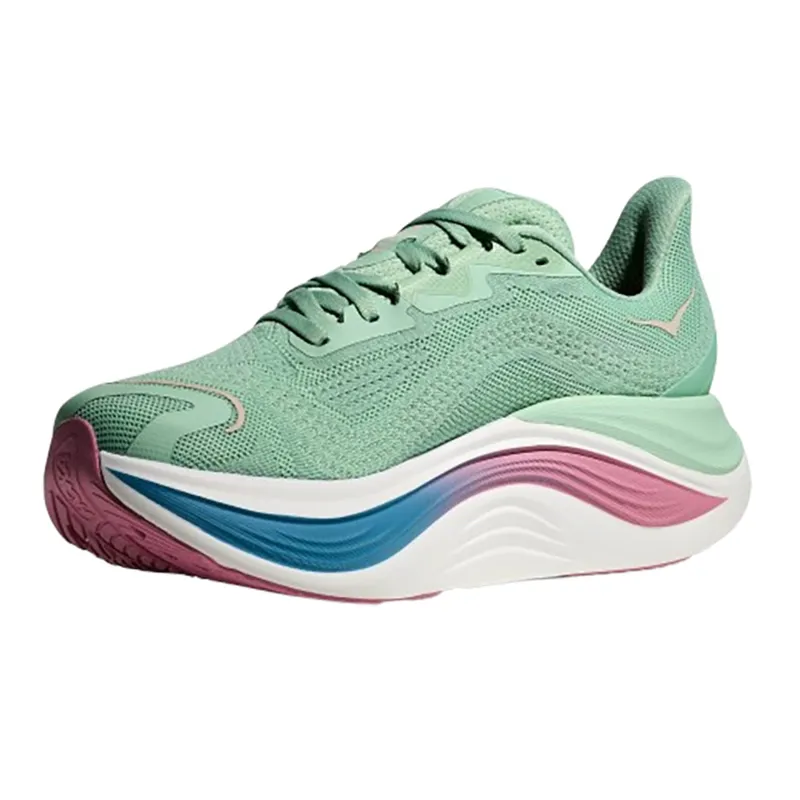 Hoka One One Women's Skyward X Jadeite/Dried Rose-3