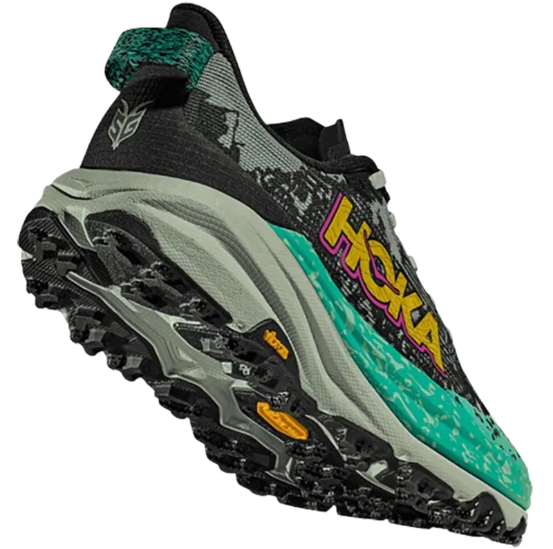 Hoka One One Women's Speedgoat 6 Black/Aloe Vera-4