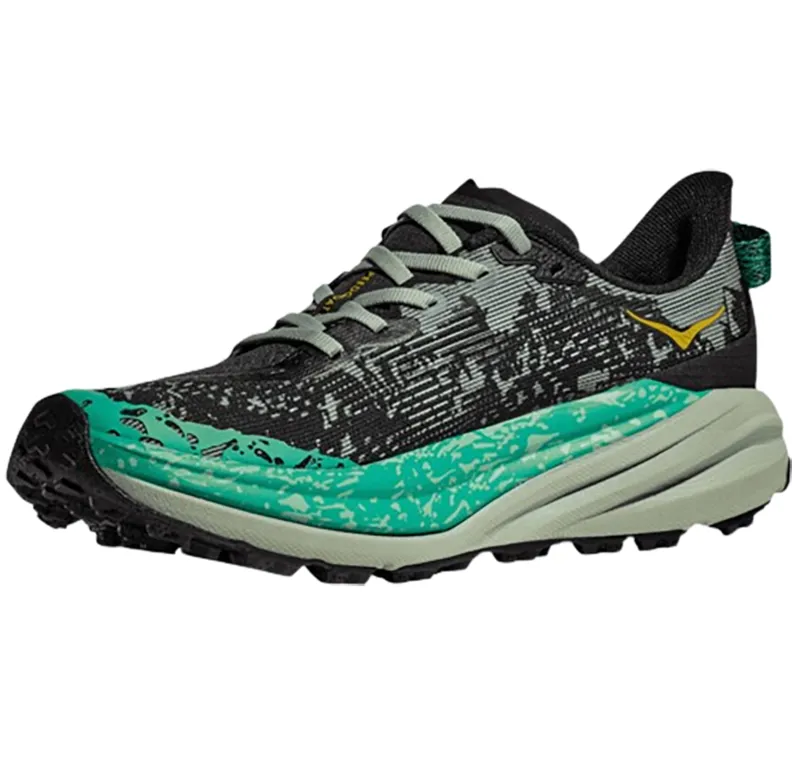 Hoka One One Women's Speedgoat 6 Black/Aloe Vera-3