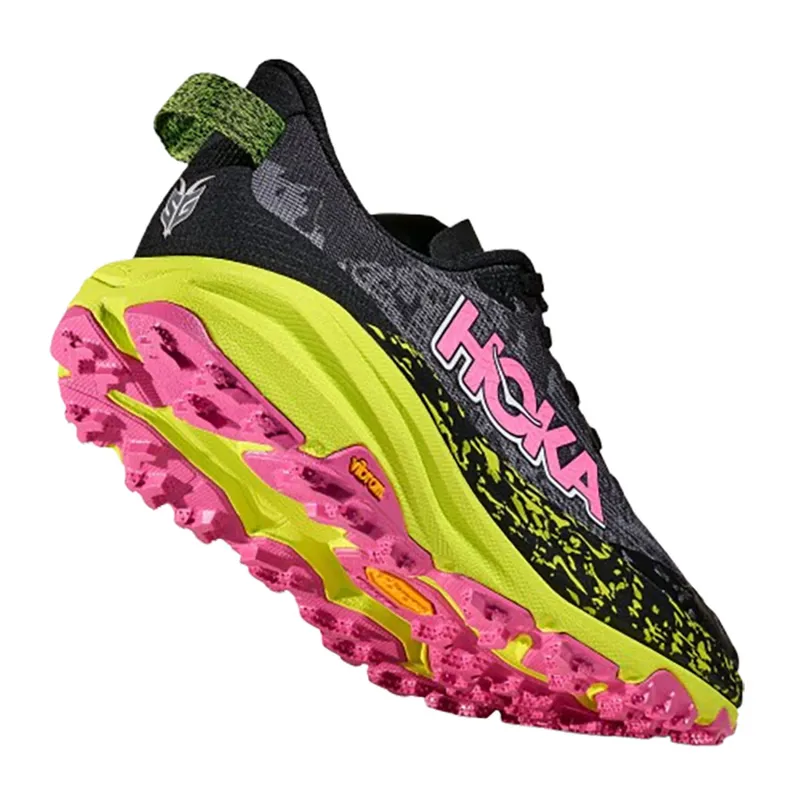Hoka One One Women's Speedgoat 6 Black/Neon Hoka Citrus-4