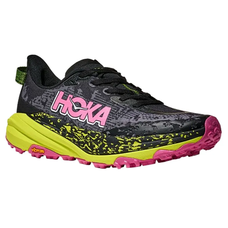 Hoka One One Women's Speedgoat 6 Black/Neon Hoka Citrus-2