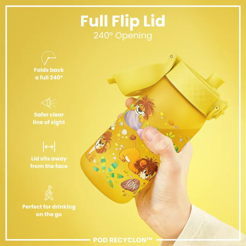 Ion8 Pod Water Bottle 350ml Graphic Baby Lions-3