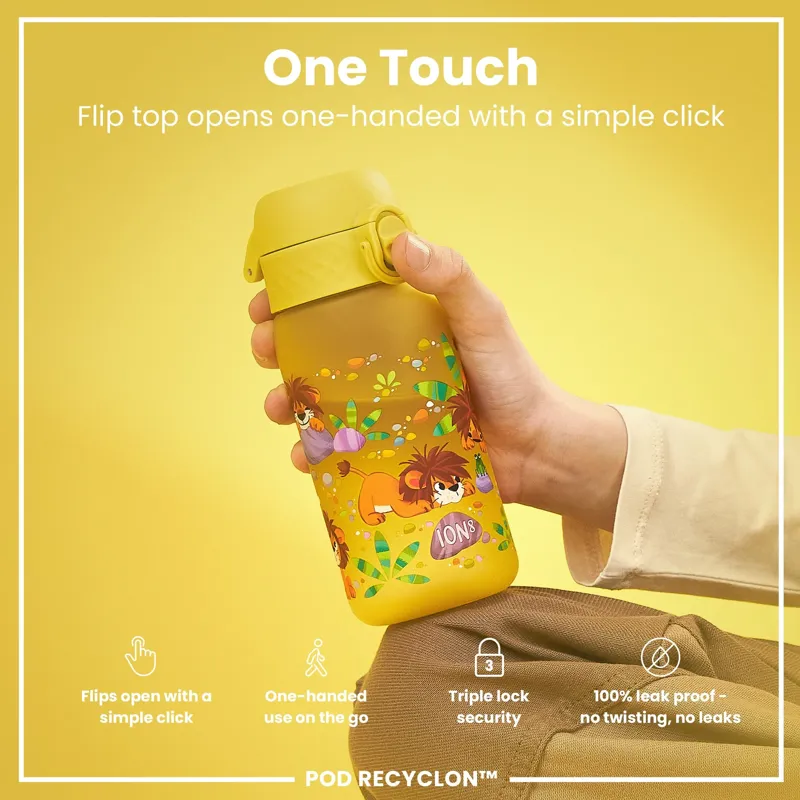 Ion8 Pod Water Bottle 350ml Graphic Baby Lions-2