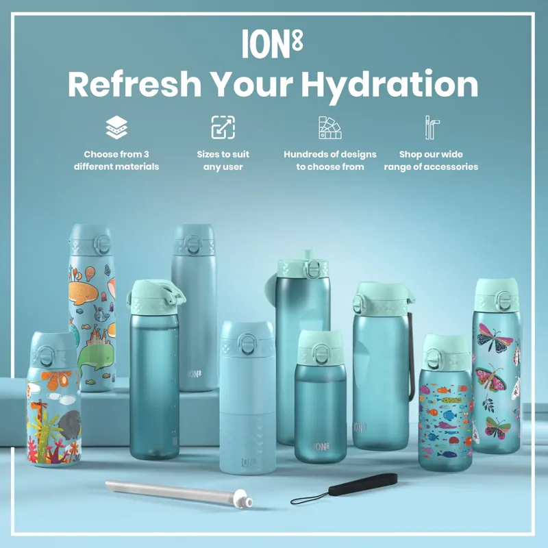 Ion8 Pod Water Bottle 350ml Graphic Fish-6