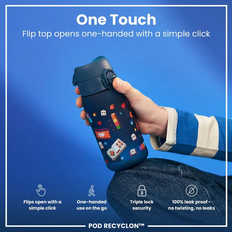 Ion8 Pod Water Bottle 350ml Graphic Gamer-2