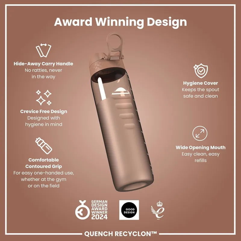 Ion8 Quench Water Bottle 1000ml Mocha Mousse-5