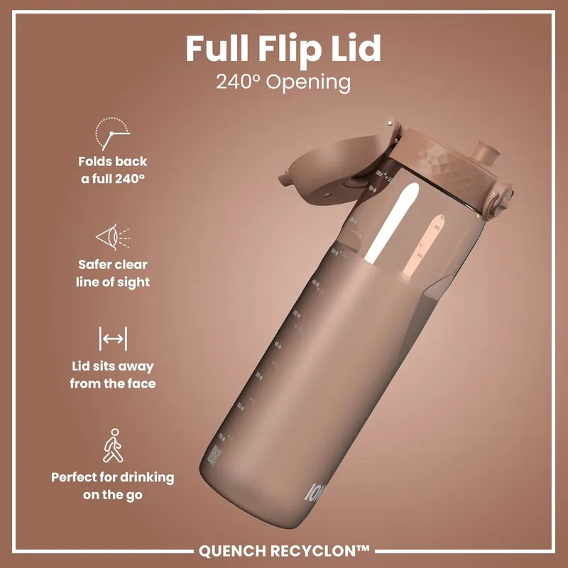Ion8 Quench Water Bottle 1000ml Mocha Mousse-3