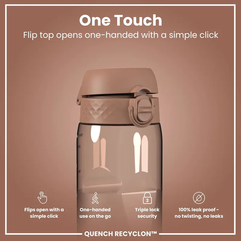 Ion8 Quench Water Bottle 1000ml Mocha Mousse-2