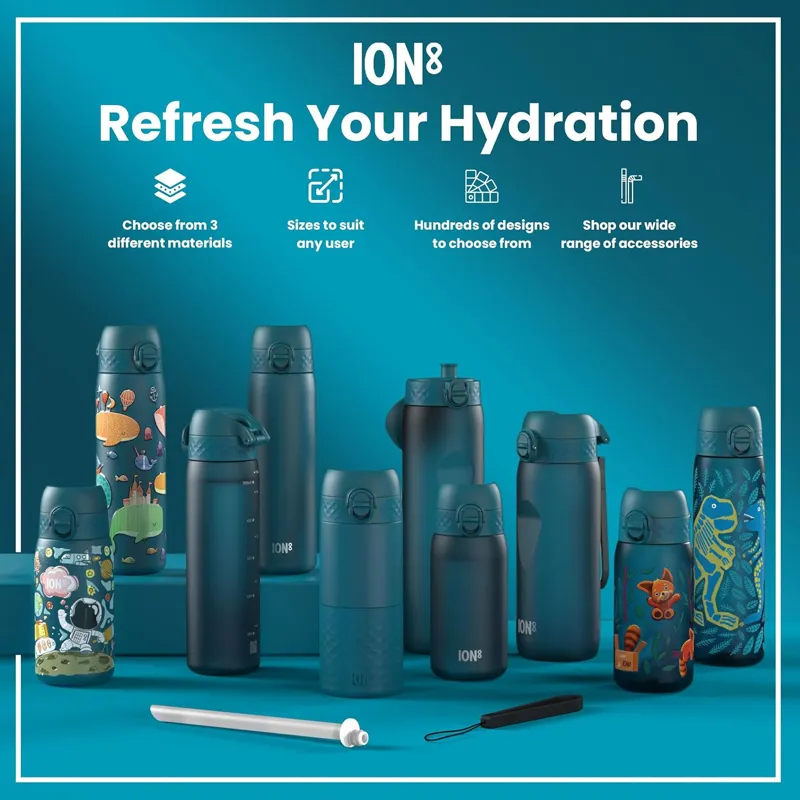 Ion8 Quench Water Bottle 1000ml Teal/Blue-6
