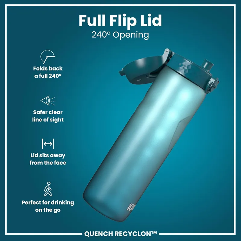Ion8 Quench Water Bottle 1000ml Teal/Blue-3