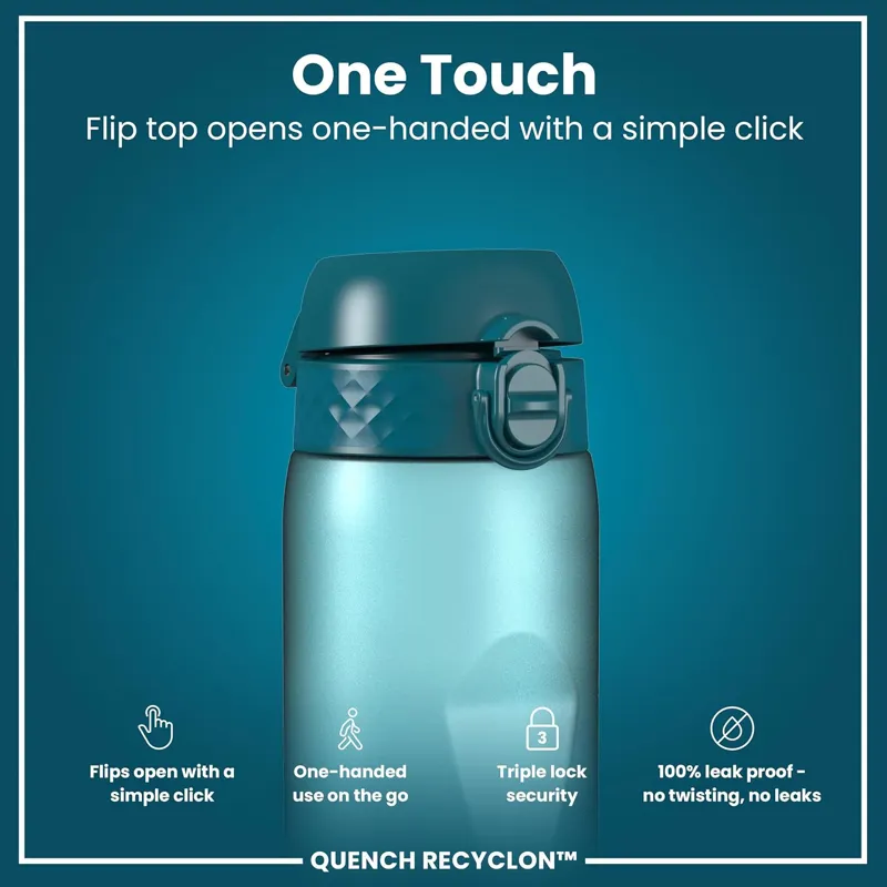 Ion8 Quench Water Bottle 1000ml Teal/Blue-2