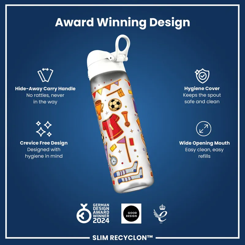 Ion8 Slim Water Bottle 500ml Football-5