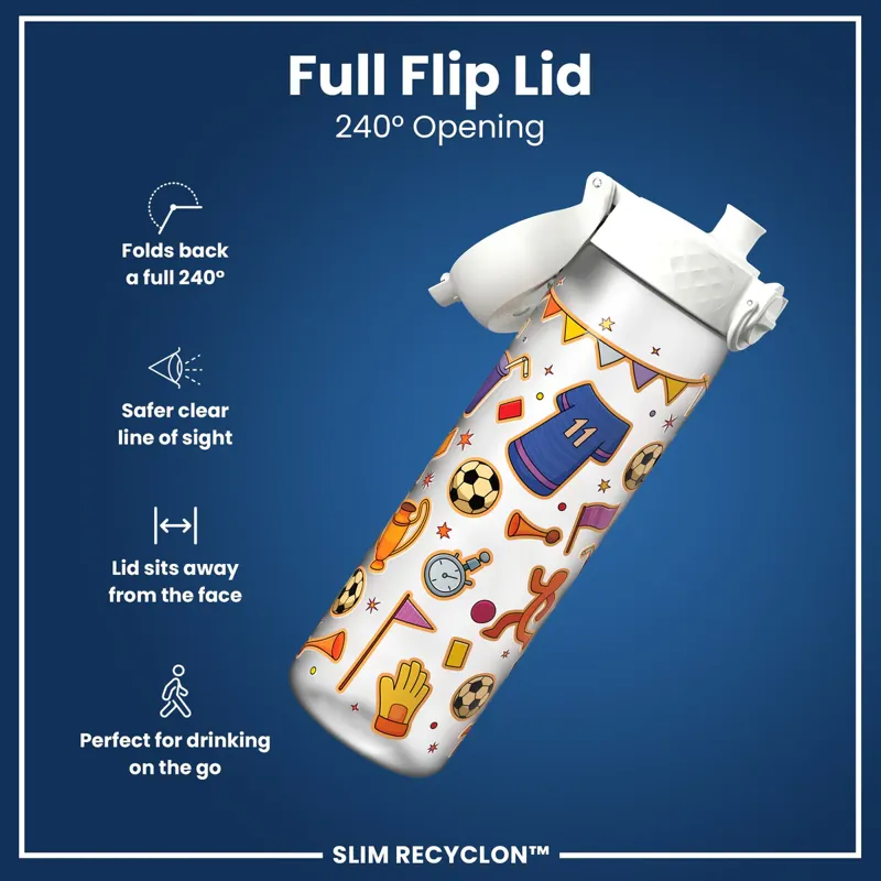 Ion8 Slim Water Bottle 500ml Football-3