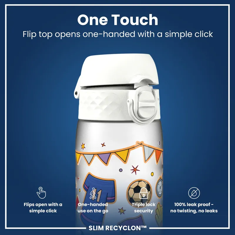Ion8 Slim Water Bottle 500ml Football-2
