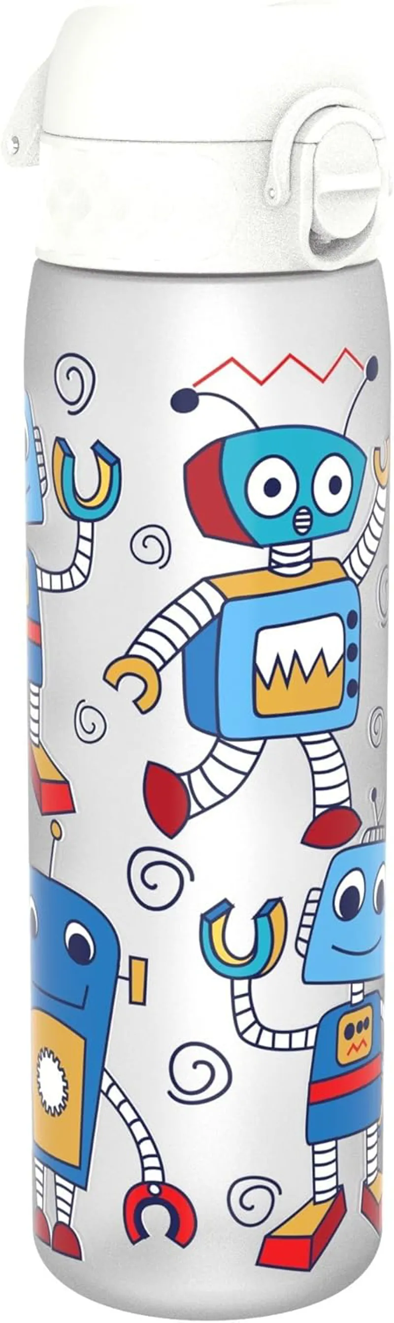 Ion8 Slim Water Bottle 500ml Graphic Robot