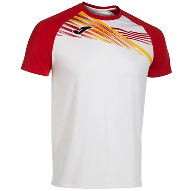 Joma Men's Elite X Short Sleeve T-Shirt White/Red