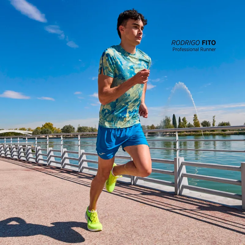 Joma Men's R-City Short Sleeve T-Shirt Lime-4