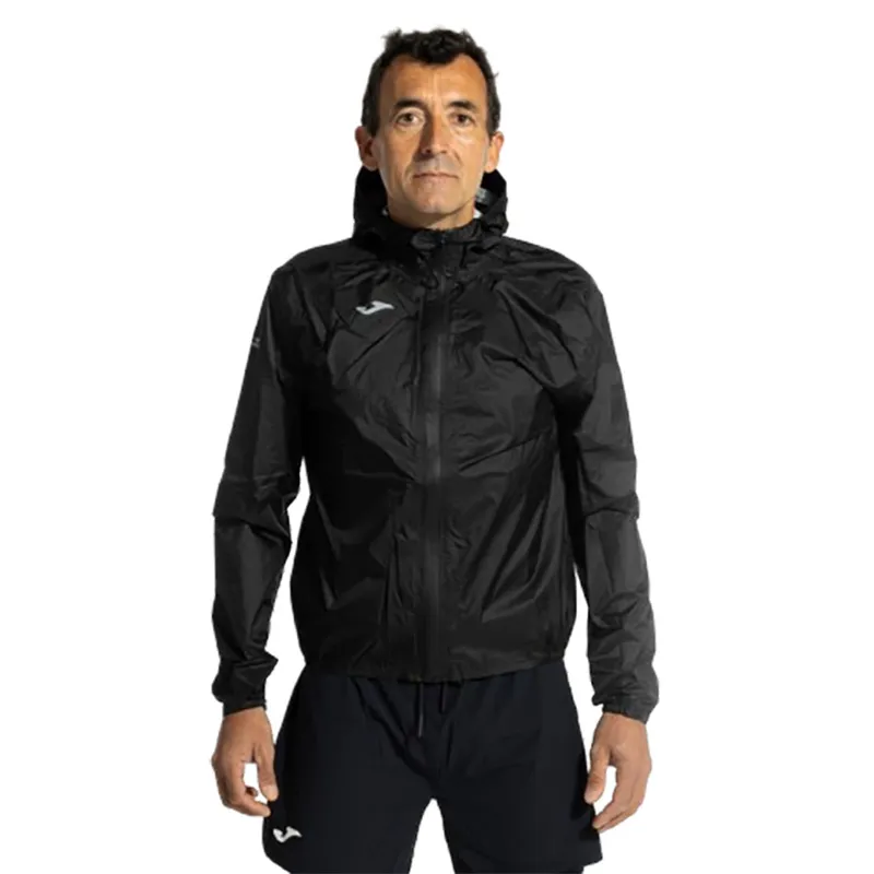 Joma Men's R-Night Iconic Rain Jacket Black-4