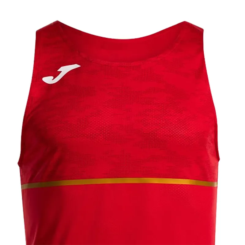 Joma Men's Record III Sleeveless T-Shirt Red-2