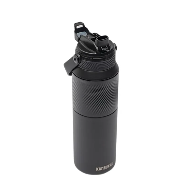 Kambukka Dupla Insulated Water Bottle 1000 ml Black Raven-1
