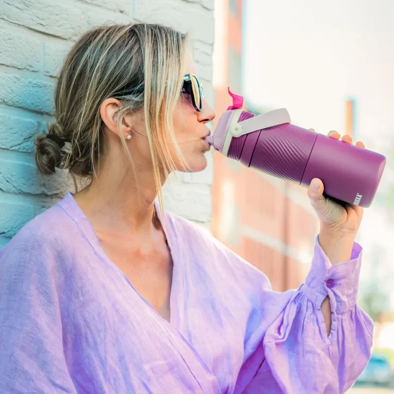 Kambukka Dupla Insulated Water Bottle 750 ml Harvest Wine-12