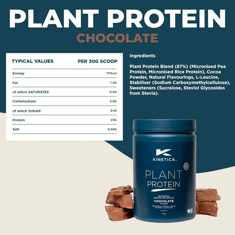 Kinetica Plant Protein 1kg Chocolate-7
