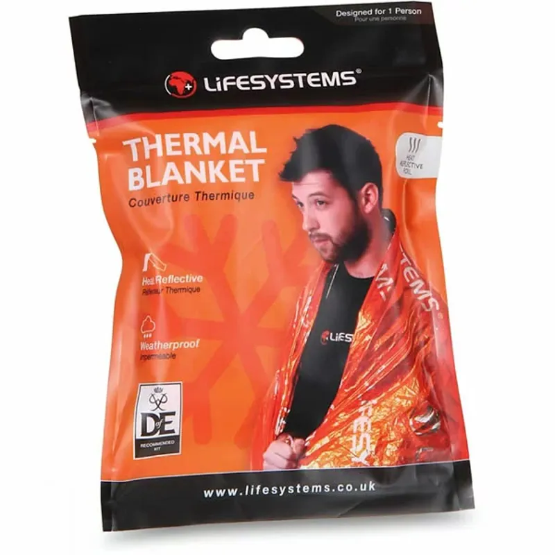 Lifesystems Thermal Blanket Orange One Size