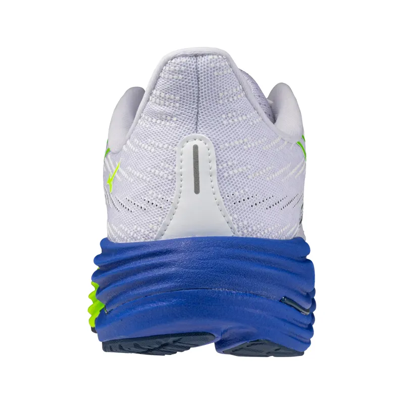 Mizuno Men's Wave Rider 29 White/Estate Blue/Lightning Yellow-6