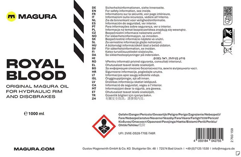 Magura Royal Blood Mineral Oil 1000 ml STD+EXP-1
