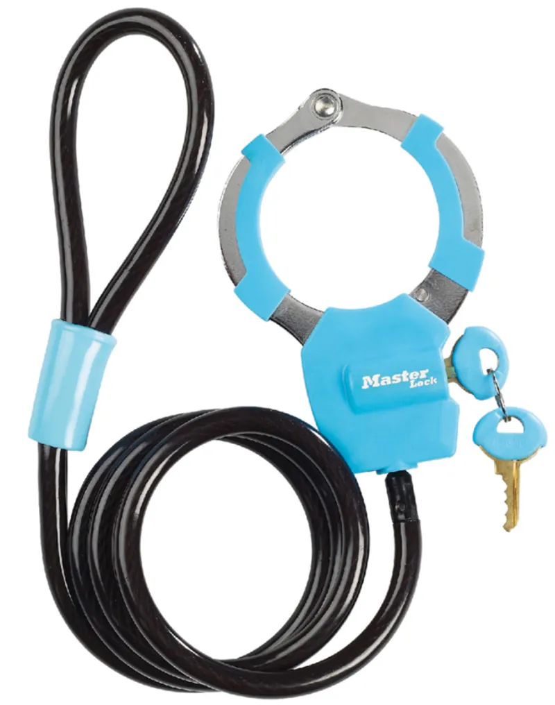 Master Lock Street Cuff + Cable 8mm x 1m Key Lock 8275