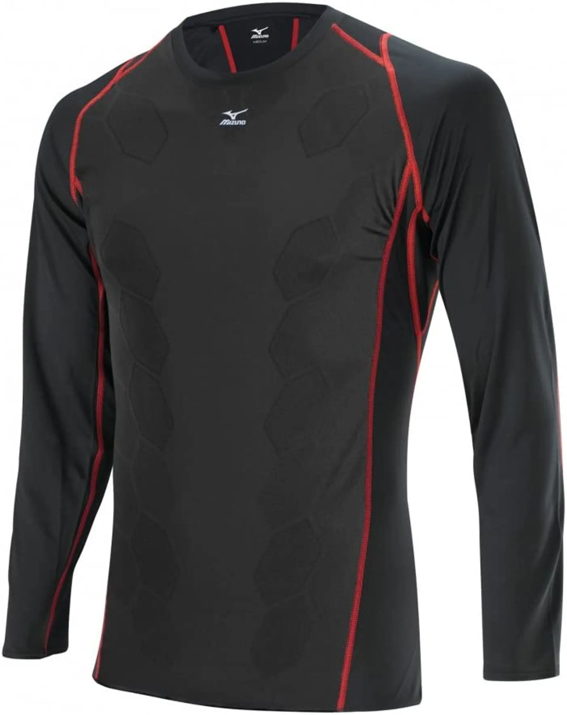 Mizuno DryLite Premium Long Sleeve Top Black/Red XXL