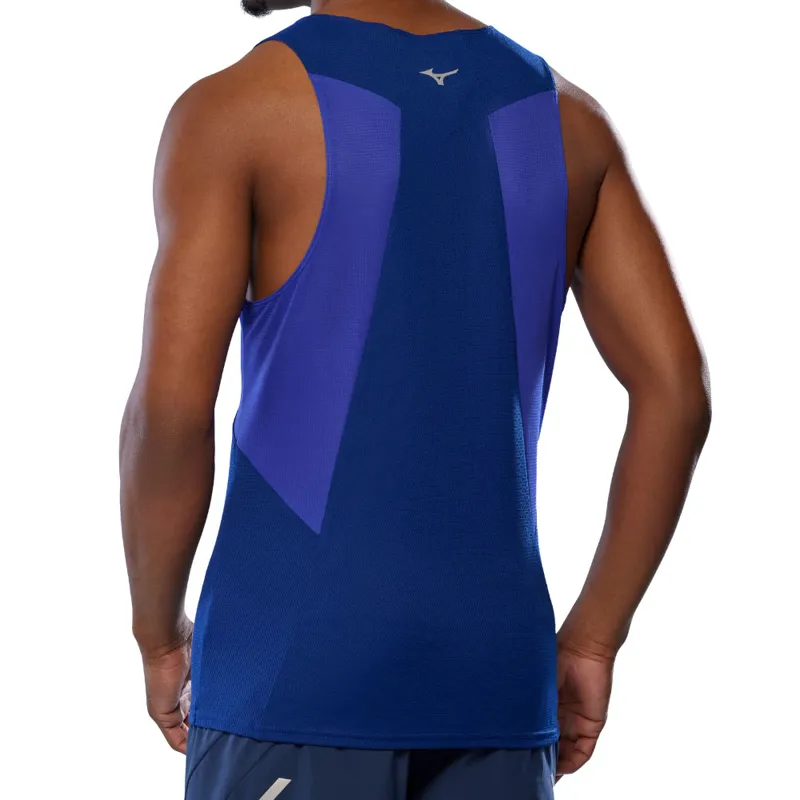 Mizuno Men's DryAeroFlow Tank Reflex Blue-3