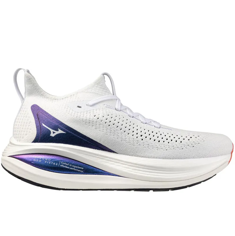 Mizuno Men's Neo Vista 2 White/White/Iris Bloom-1