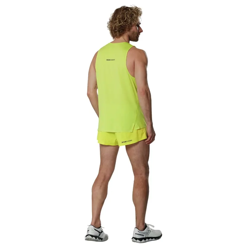 Mizuno Men's Tech Light Singlet Lightning Yellow-5