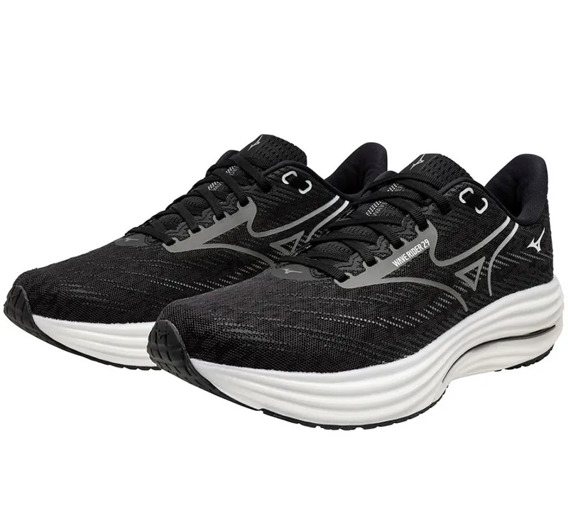 Mizuno Men's Wave Rider 29 Black Sand/Quiet Shade/Black-3