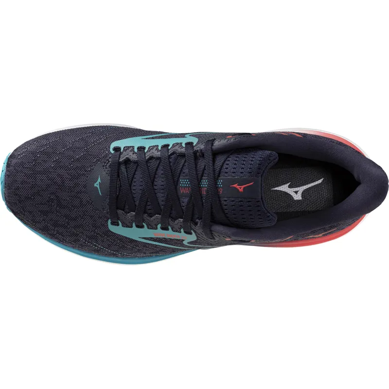 Mizuno Men's Wave Rider 29 Odyssey Gray/Capri Breeze/Calypso Coral-8