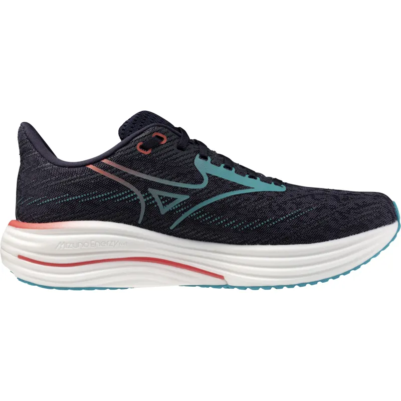 Mizuno Men's Wave Rider 29 Odyssey Gray/Capri Breeze/Calypso Coral-1
