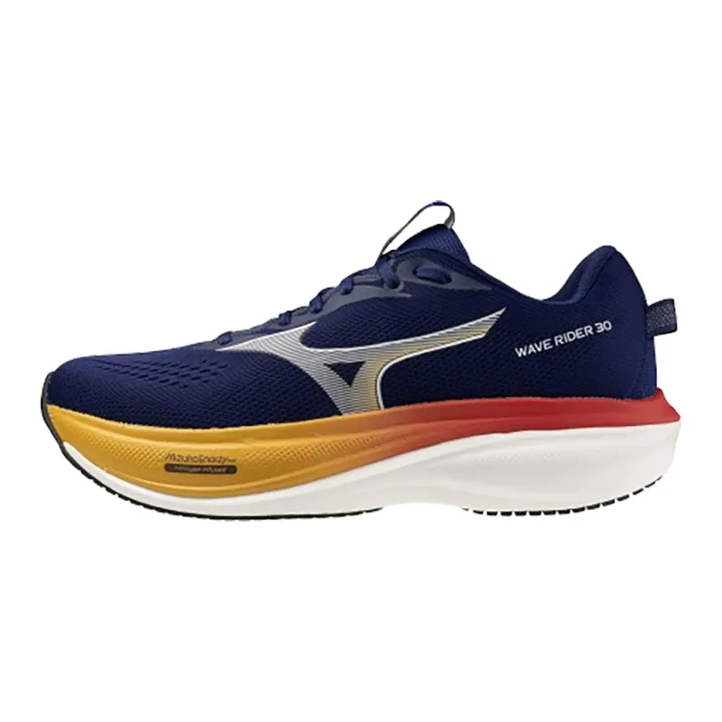 Mizuno Men's Wave Rider 30 Beacon Blue/White/Artisan's Go-2